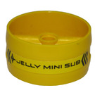 LEGO Geel Technic Cilinder met Midden Staaf met 'Jelly Mini Sub' Links Sticker (41531)