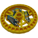 LEGO Gelb Technic Disk 5 x 5 mit Krabbe (32359)
