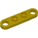 LEGO Yellow Technic Plate 1 x 4 with Holes (4263)