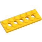 LEGO Giallo Technic Piastra 2 x 6 con Fori (32001)