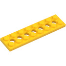 LEGO Gul Technic Plate 2 x 8 med Hull (3738)