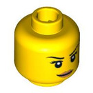 LEGO Yellow Tennis Player Head (Recessed Solid Stud) (3626 / 93388)