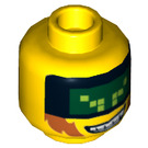 LEGO Geel Terabyte Minifigure Hoofd (Verzonken Solid Stud) (3626 / 18307)