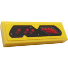 LEGO Yellow Tile 1 x 3 with Level meter and Diamonds Sticker (63864)