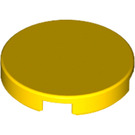 LEGO Yellow Tile 2 x 2 Round with Bottom Stud Holder (14769)