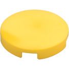 LEGO Amarillo Plana 2 x 2 Circular con parte inferior "X" (4150)