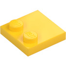 LEGO Jaune Tuile 2 x 2 avec Tenons sur Bord (33909)