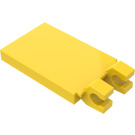 LEGO Yellow Tile 2 x 3 with Horizontal Clips (Angled Clips) (30350)