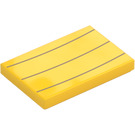 LEGO Yellow Tile 2 x 3 with Pom Pom Chest Lines (79543 / 101874)