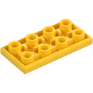 LEGO Gul Bricka 2 x 4 Omvänd (3395)