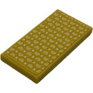 LEGO Yellow Tile 2 x 4 with Hearts and Dots Sticker (87079)