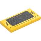 LEGO Yellow Tile 2 x 4 with Vehicle Grille (87079 / 103233)