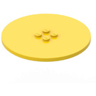 LEGO Yellow Tile 8 x 8 Round with 2 x 2 Center Studs (6177)