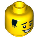 LEGO Gelb Tippy Minifigure Kopf (Einbau-Vollbolzen) (3626 / 69978)