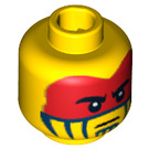 LEGO Yellow Tomahawk Warrior Head (Safety Stud) (3626 / 13513)