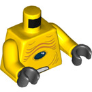 LEGO Yellow Torso with Black Stone (973 / 76382)