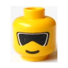 LEGO Gelb Town Kopf (Sicherheitsbolzen) (3626)