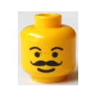 LEGO Geel Town Hoofd (Veiligheids Stud) (3626)
