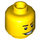 LEGO Yellow Town Master Minifigure Head (Recessed Solid Stud) (3626 / 18886)