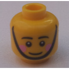 LEGO Yellow Toy Soldier Head (Safety Stud) (3626 / 14195)