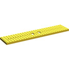 LEGO Yellow Train Base 6 x 28 with 2 Rectangular Cutouts and 3 Round Holes Each End (4093)