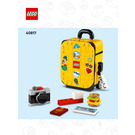 LEGO Yellow Travel Suitcase Set 40817 Instructions