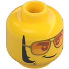 LEGO Giallo Cingolo Octane Minifigure Testa (Perno solido incassato) (3626 / 66254)