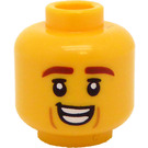 LEGO Yellow Triceratops Head (Recessed Solid Stud) (3274)