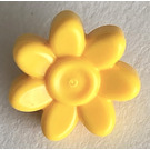 LEGO Yellow Trolls 7 Petal Flower with Small Pin