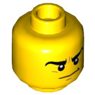 LEGO Giallo Ultimate Clay (70330) Minifigure Testa (Perno solido incassato) (3626 / 23778)