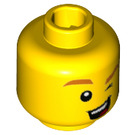 LEGO Gelb Unicorn Guy Minifigure Kopf (Einbau-Vollbolzen) (3626 / 37757)