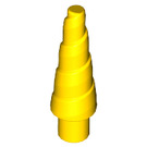 LEGO Yellow Unicorn Horn with Spiral (34078 / 89522)