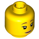 LEGO Gelb Veterinarian Minifigure Kopf (Einbau-Vollbolzen) (3626 / 32746)