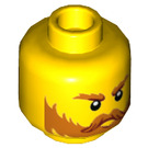 LEGO Yellow Viking Head (Recessed Solid Stud) (3626 / 68028)