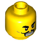 LEGO Geel Wallop Minifigure Hoofd (Verzonken Solid Stud) (3626 / 77778)