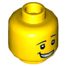 LEGO Gelb Watermelon Dude Minifigure Kopf (Einbau-Vollbolzen) (3626 / 49341)