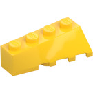 LEGO Žlutá Klín 2 x 4 Sloped Levý (43721)