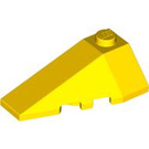 LEGO Geel Wig 2 x 4 Drievoudig Links (43710)