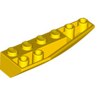 LEGO Geel Wig 2 x 6 Dubbele Omgekeerd Rechtsaf (41764)