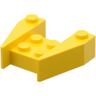 LEGO Yellow Wedge 3 x 4 without Stud Notches (2399)