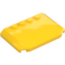 LEGO Yellow Wedge 4 x 6 Curved (52031)