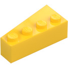 LEGO Żółty Klin Cegła 2 x 4 Prawo (41767)