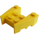 LEGO Amarillo Cuña Ladrillo 3 x 4 con muescas para espigas (50373)