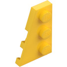 LEGO Jaune Pièce de monnaie assiette 2 x 3 Aile La gauche (43723)