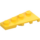 LEGO Jaune Pièce de monnaie assiette 2 x 4 Aile La gauche (41770)