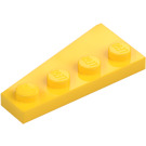 LEGO Žlutá Klín Deska 2 x 4 Křídlo Pravá (41769)