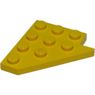 LEGO Geel Wig Plaat 4 x 4 Vleugel Links (3936)
