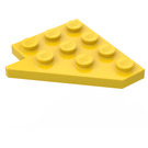 LEGO Yellow Wedge Plate 4 x 4 Wing Right (3935)