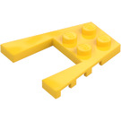 LEGO Geel Wig Plaat 4 x 4 met 2 x 2 Uitsparing (41822 / 43719)