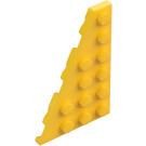 LEGO Jaune Pièce de monnaie assiette 4 x 6 Aile La gauche (48208)